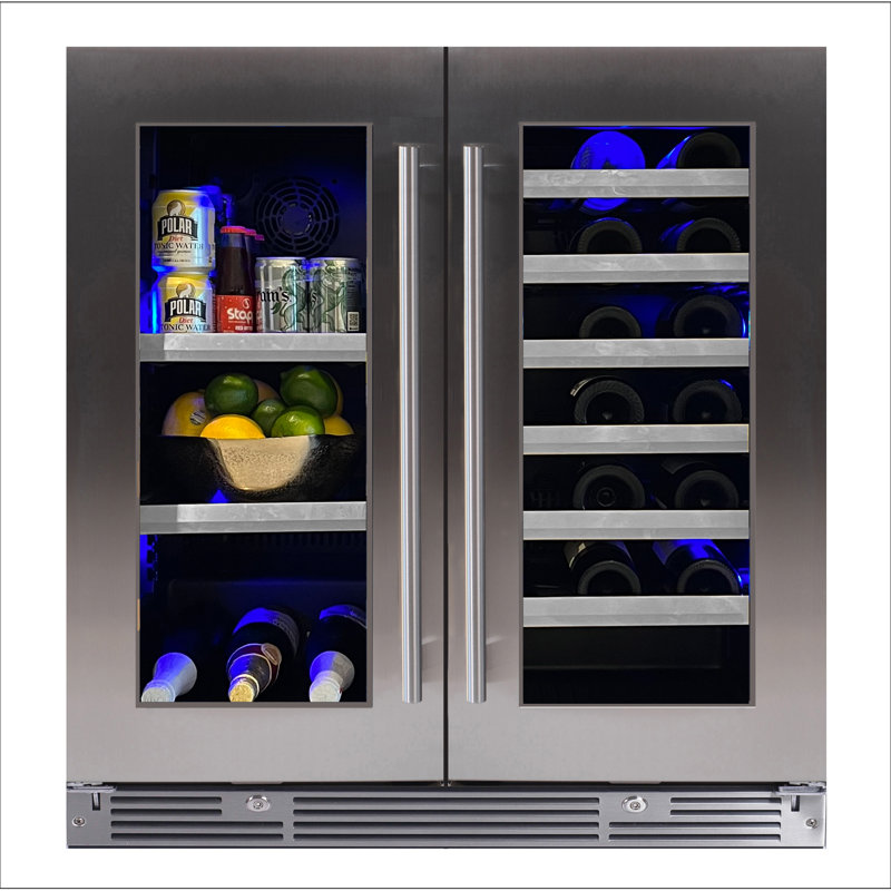 XO Appliance 30'' width 34 Bottle and Can Single Zone Freestanding Wine